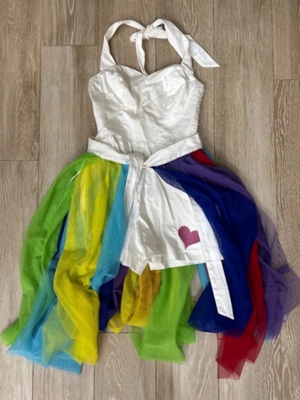 Disney Dress Shop Inside Out Rainbow Unicorn Romper XS